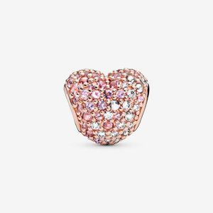 Pandora Jewelry - Pandora Pavé Ladybird Heart Charm Pandora Jewelry - Pandora Pavé Ladybird Heart Charm